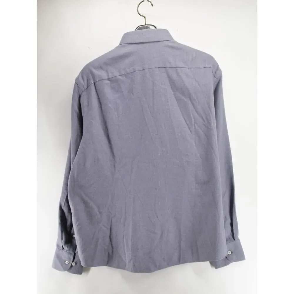NWT UNTUCKit Veneto Shirt Mens XL Gray Relaxed Fit Wrinkle Free Button Up
